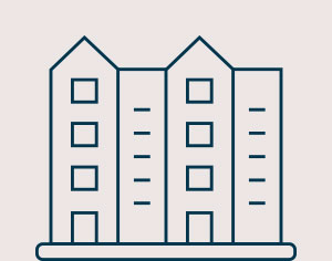 apartment buildings